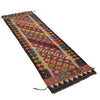 Colorful Flat-Weave Wool Kilim Runner 2' 1"x 6' 4" ft / 63 x 194 cm - No. W31589