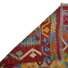 Colorful Flat-Weave Wool Kilim Runner 2' 0"x 6' 5" ft / 62 x 195 cm - No. W31591