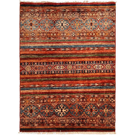 Hand Knotted Khurjeen Oriental Rug 2' 11" x 3' 9" ft / 90 x 115 cm - No. W32074