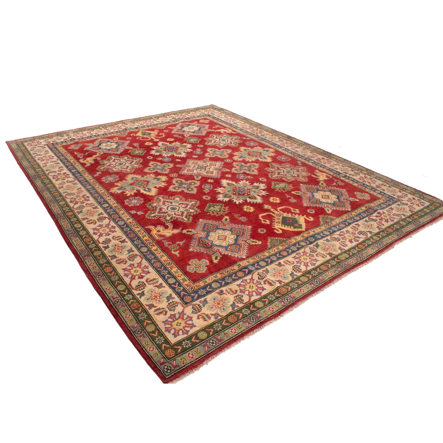 Red Kazak Rug 8' 2" x 9' 10" ft / 249 x 300 cm - No. W34026