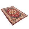 Hand knotted Kazak Carpet 4' 1" x 5' 9" ft / 124 x 176 cm - No. W34030