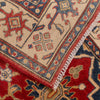 Hand knotted Kazak Carpet 4' 1" x 5' 9" ft / 124 x 176 cm - No. W34030