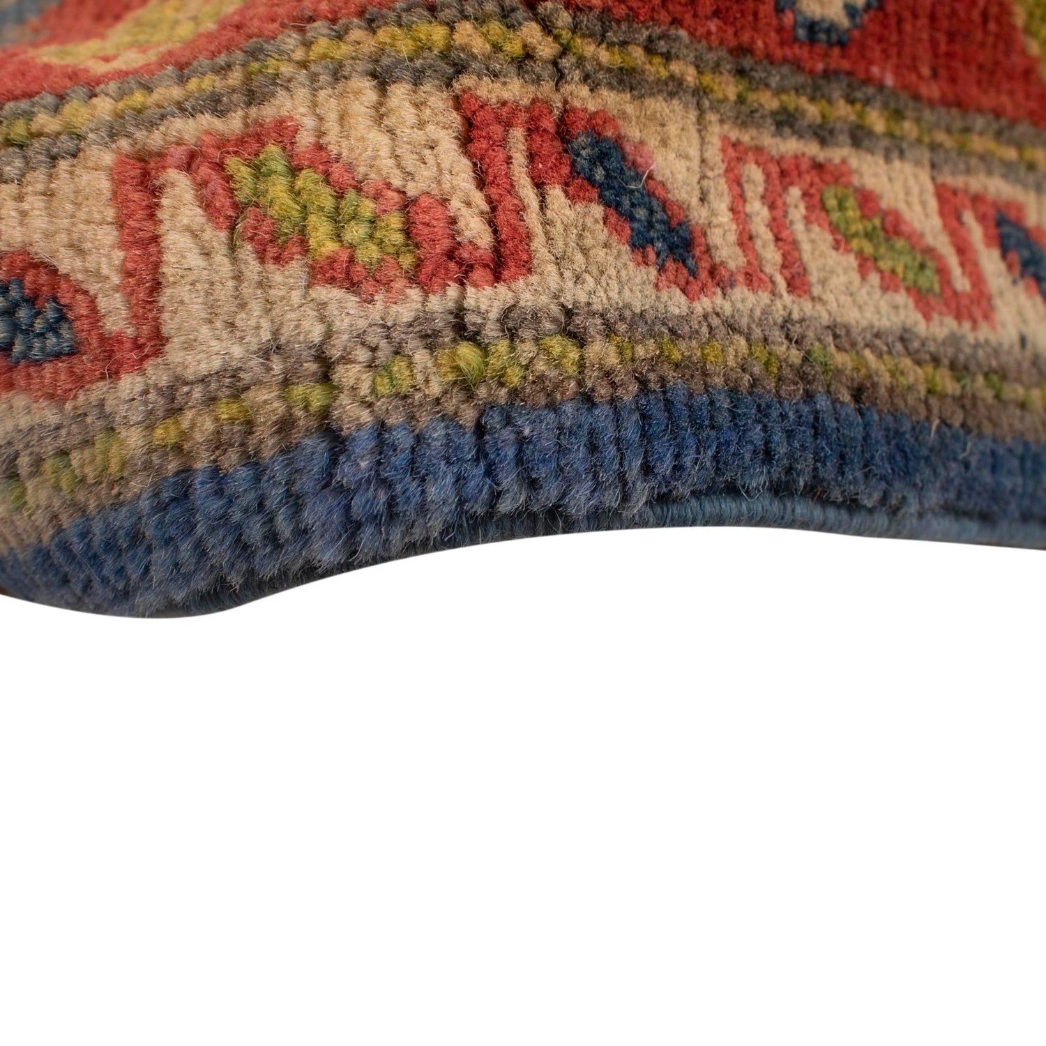 Blue Color Kazak Rug 4' 1" x 5' 10" ft / 124 x 178 cm - No. W34032