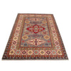 Hand Knotted Kazak Oriental Rug 4' 3" x 5' 9" ft / 129 x 176 cm - No. W34034