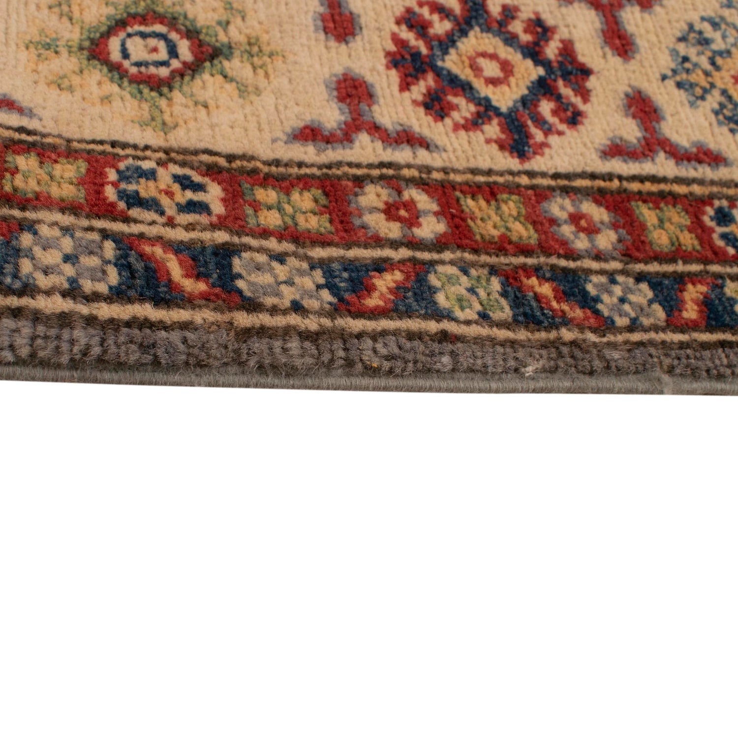 Hand Knotted Kazak Oriental Rug 4' 3" x 5' 9" ft / 129 x 176 cm - No. W34034
