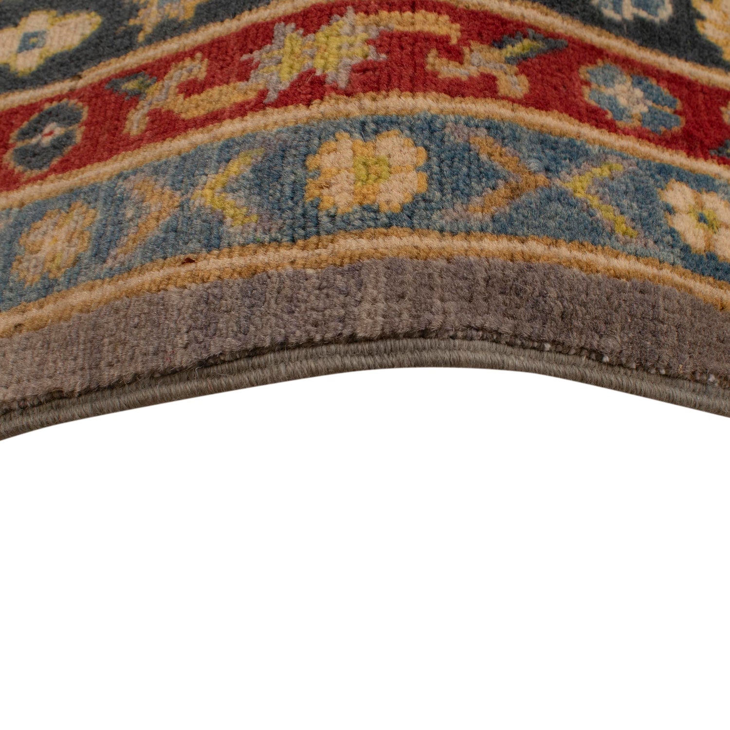 Gray Kazak Rug 7' 10" x 9' 7" ft / 239 x 291 cm - No. W34036