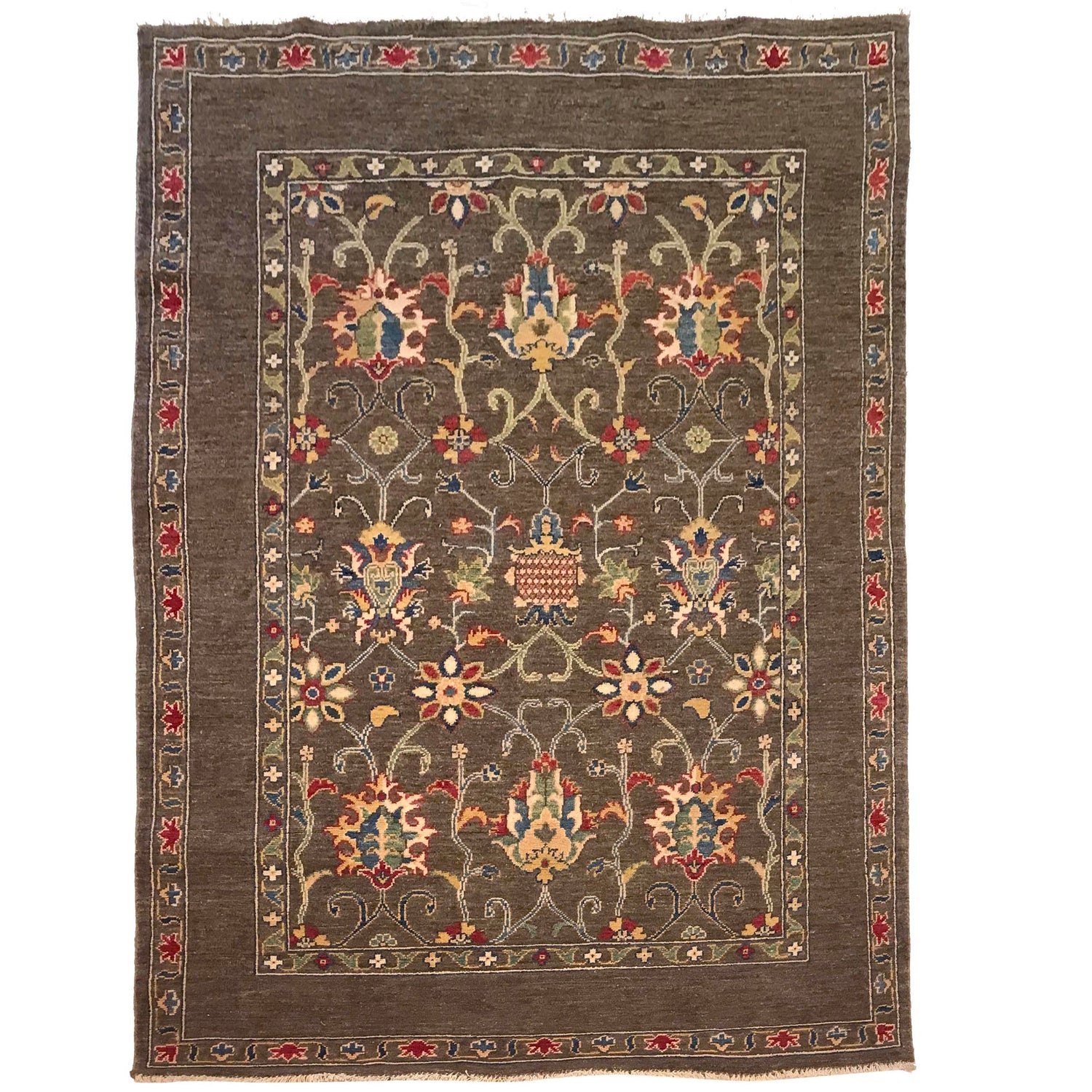 Modern Sultani Carpet 4' 5" x 7' 1" ft / 134 x 215 cm - No. W34038