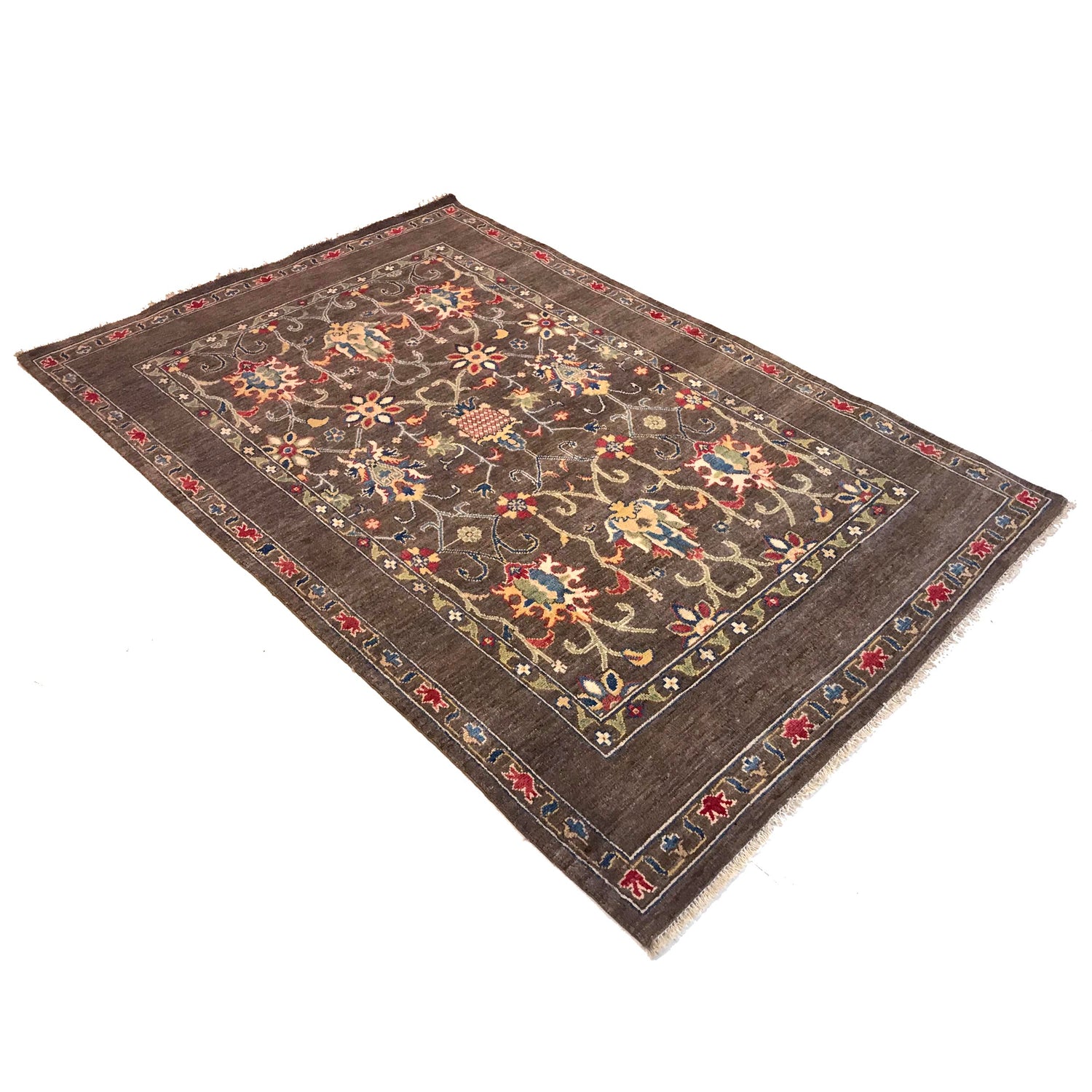 Modern Sultani Carpet 4' 5" x 7' 1" ft / 134 x 215 cm - No. W34038