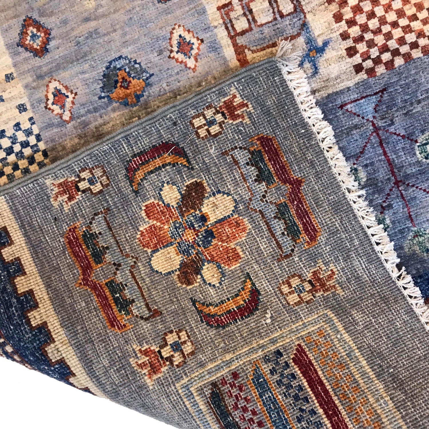 Handmade Shikargah Area Rug 6' 7" x 9' 8" ft / 200 x 294 cm - No. W34039