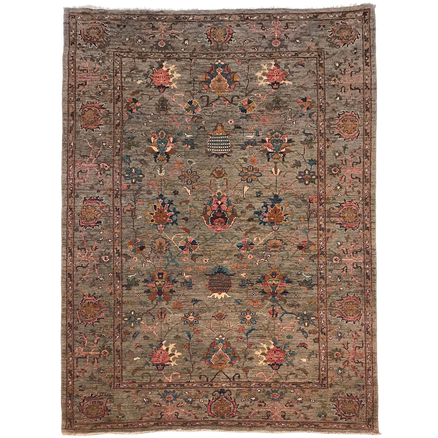 Hand Knotted Sultani Modern Rug 6' 5" x 9' 5" ft / 186 x 295 cm - No. W34040