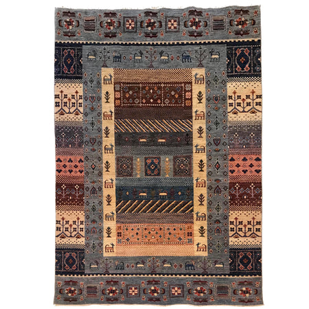 Luxury Shikargah Carpet 5' 8" x 7' 10" ft / 172 x 238 cm - No. W34041