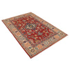 Hand knotted Kazak Carpet 4' 1" x 6' 0" ft / 125 x 183 cm - No. W34048