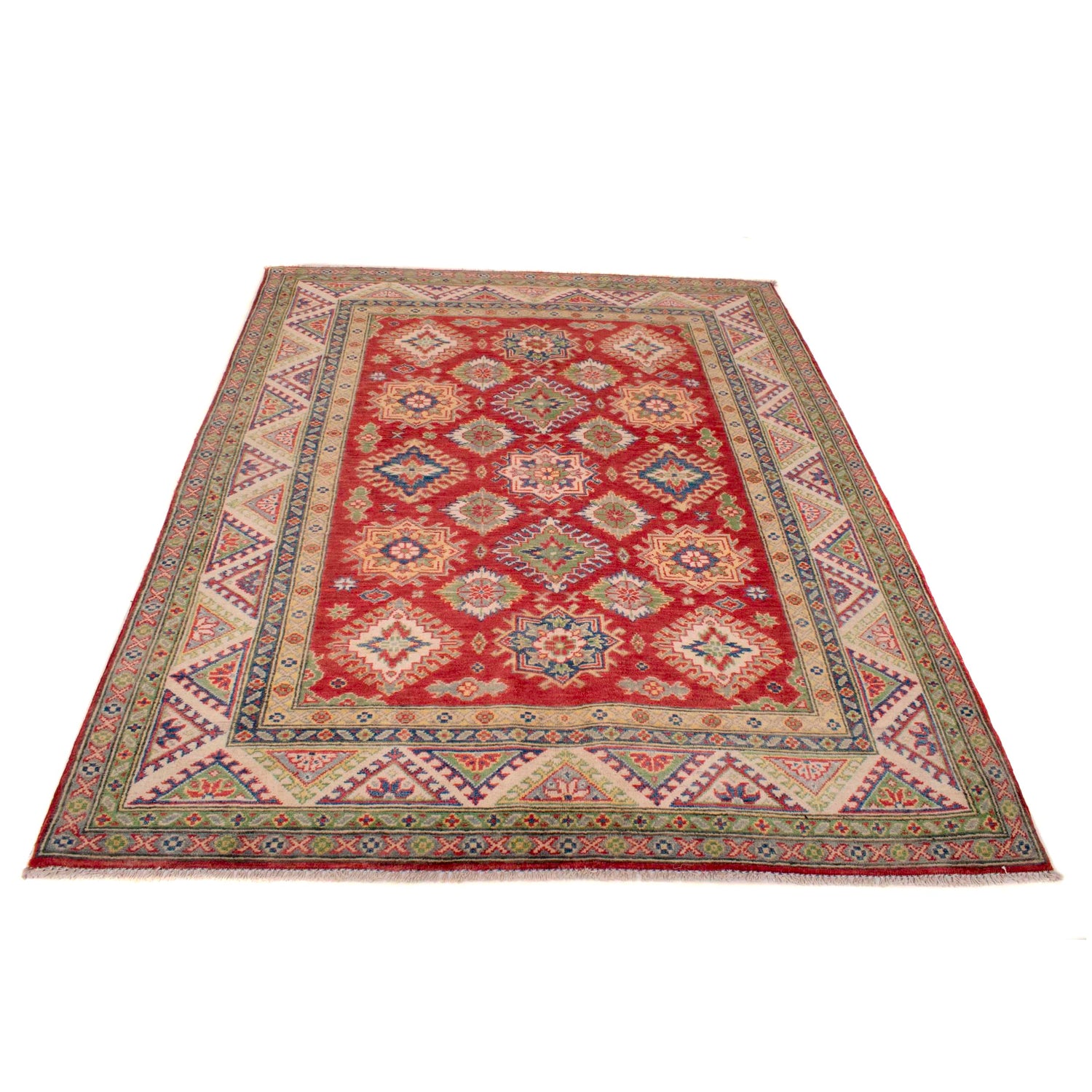 Hand knotted Kazak Rugs 5' 0" x 6' 9" ft / 152 x 205 cm - No. W34049