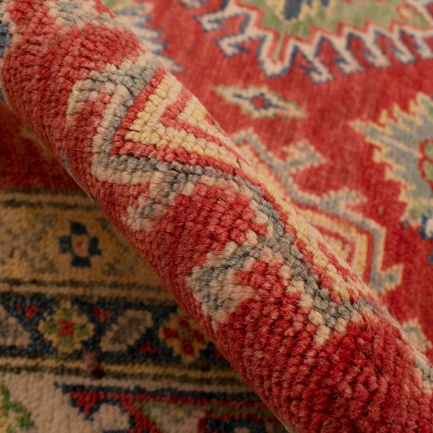 Hand knotted Kazak Rugs 5' 0" x 6' 9" ft / 152 x 205 cm - No. W34049