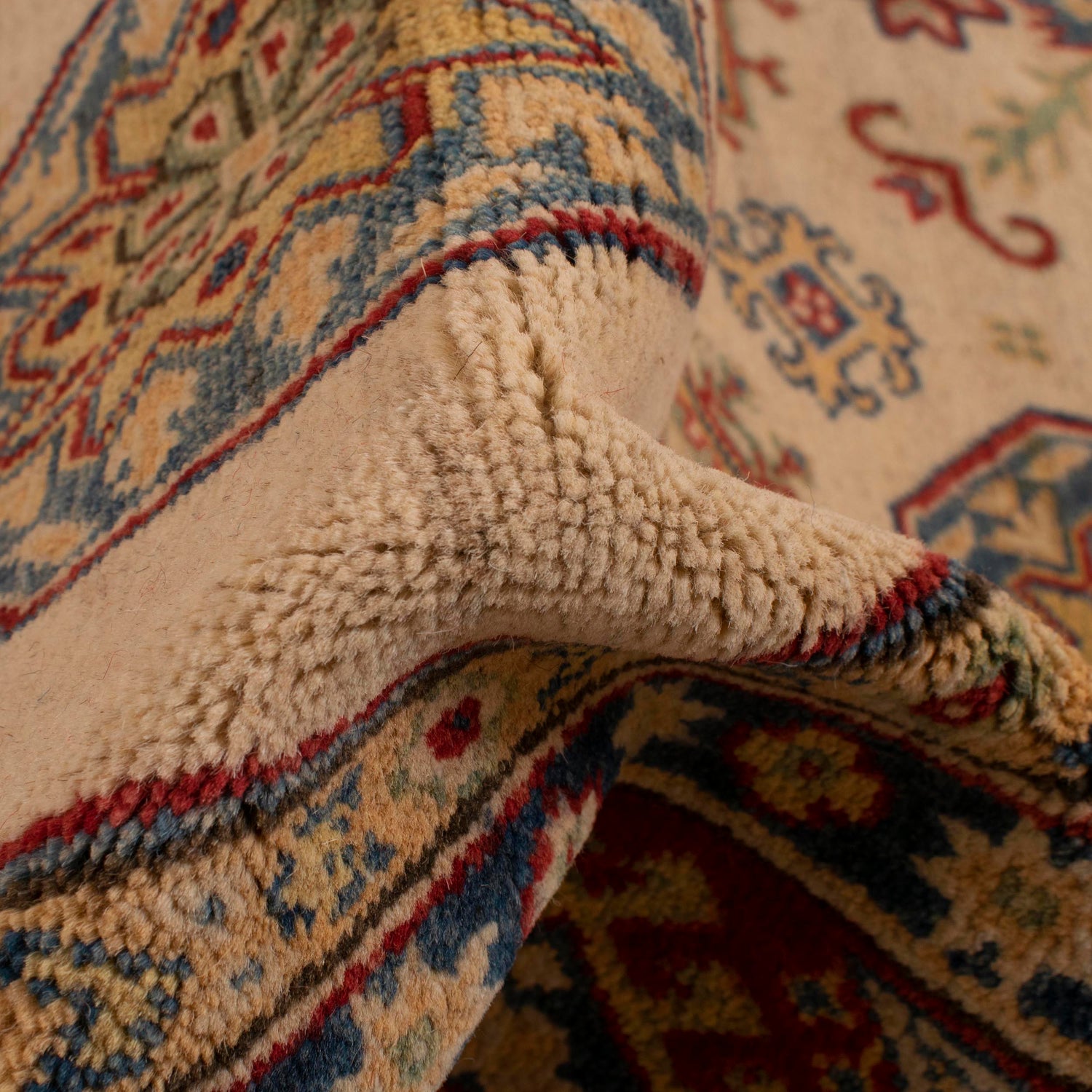 Handmade Kazak Area Rug 5' 4" x 8' 6" ft / 162 x 259 cm - No. W34052