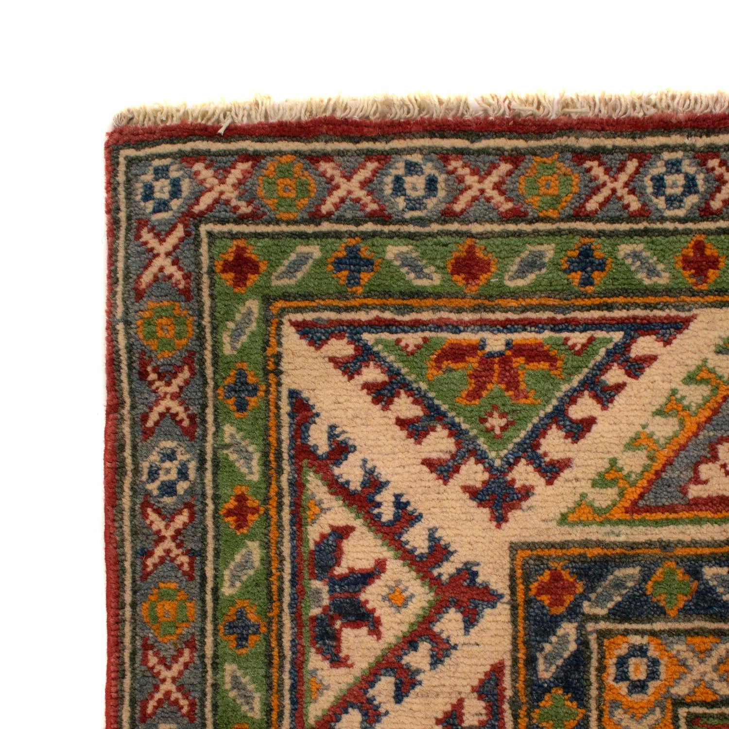 Hand knotted Kazak Carpet 5' 0" x 7' 1" ft / 153 x 215 cm - No. W34057