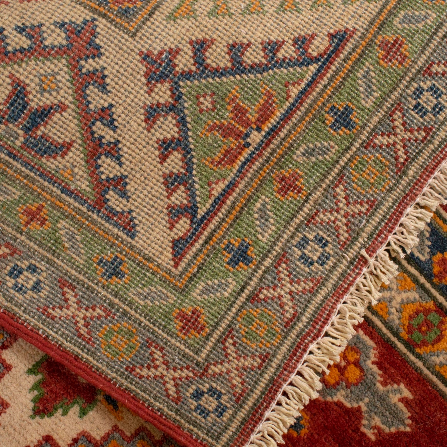 Hand knotted Kazak Carpet 5' 0" x 7' 1" ft / 153 x 215 cm - No. W34057