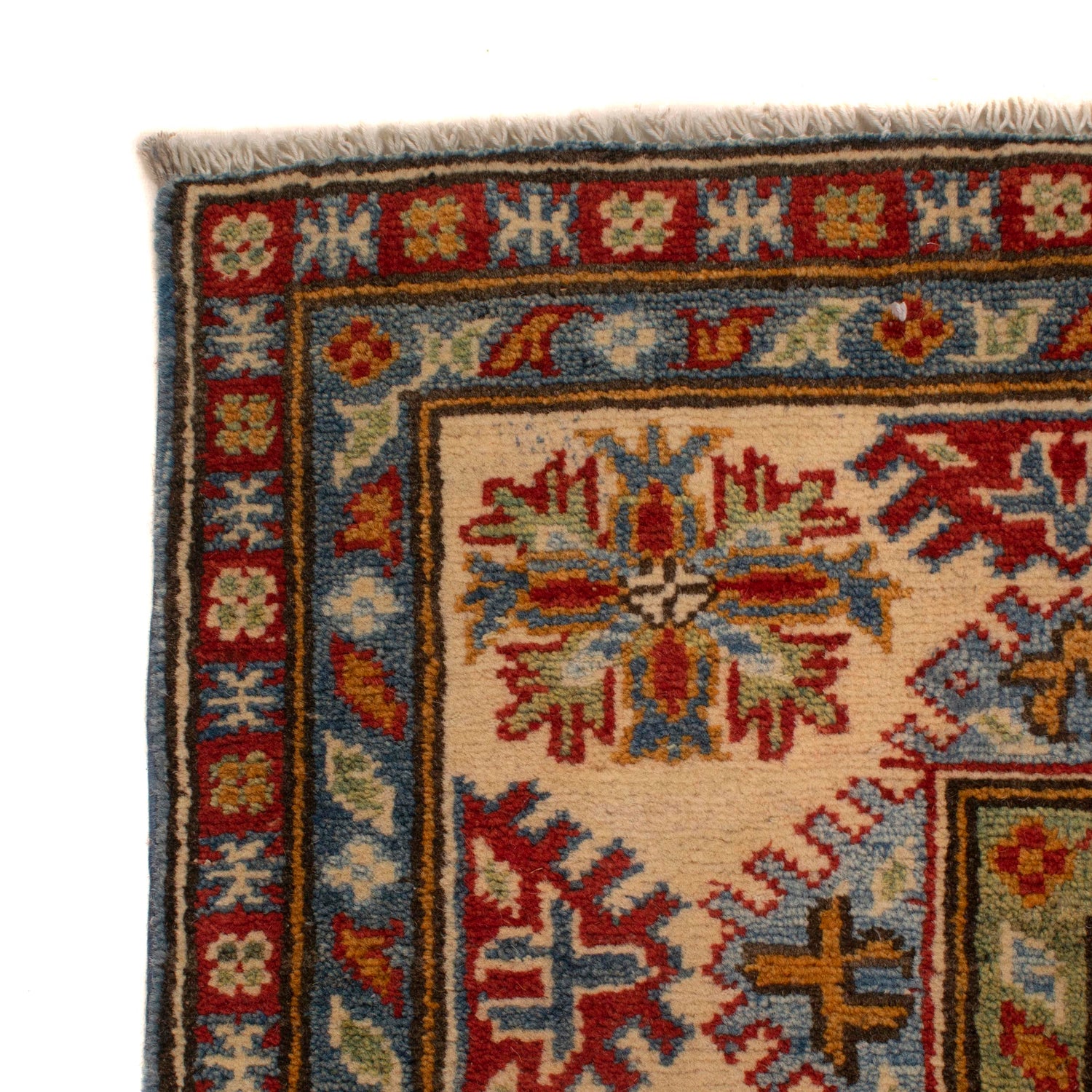 Handmade Kazak Area Rug 4' 11" x 6' 8" ft / 150 x 203 cm - No. W34061