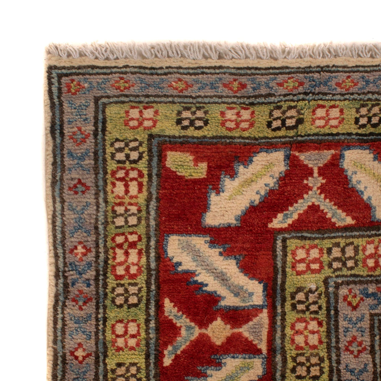 Hand knotted Kazak Carpet 5' 0" x 6' 4" ft / 152 x 193 cm - No. W34065