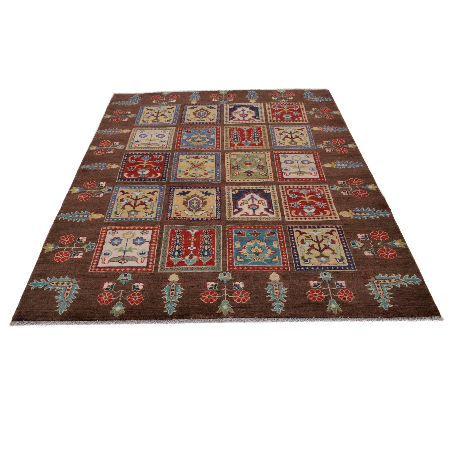 Oriental Bakhtiar Area Rug 5' 0" x 7' 1" ft / 153 x 215 cm - No. W34066