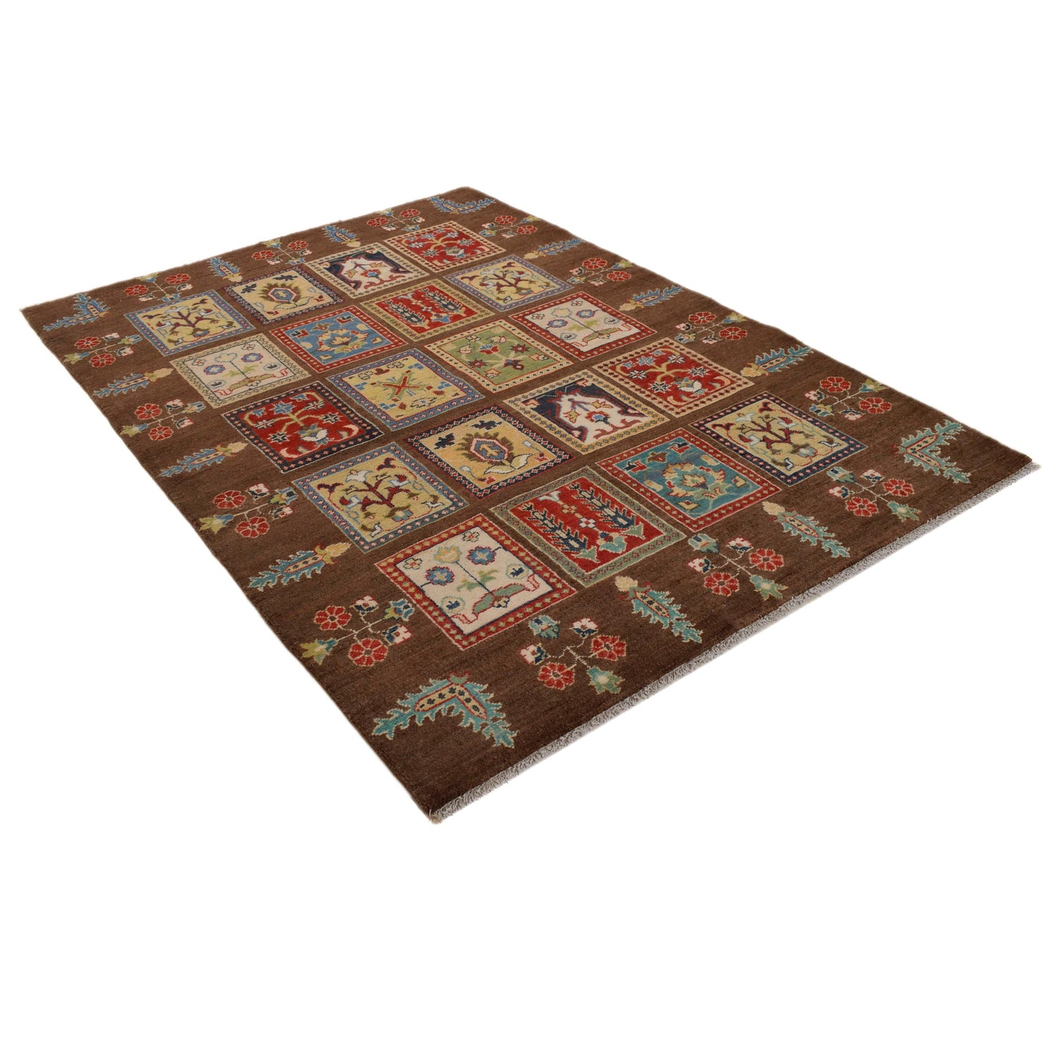 Oriental Bakhtiar Area Rug 5' 0" x 7' 1" ft / 153 x 215 cm - No. W34066