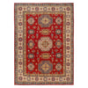 Hand knotted Kazak Rugs 6' 7" x 8' 11" ft / 200 x 271 cm - No. W34067