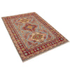 Hand knotted Kazak Carpet 3' 11" x 5' 5" ft / 120 x 166 cm - No. W34068