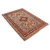 Hand knotted Kazak Carpet 3' 11" x 5' 5" ft / 120 x 166 cm - No. W34068