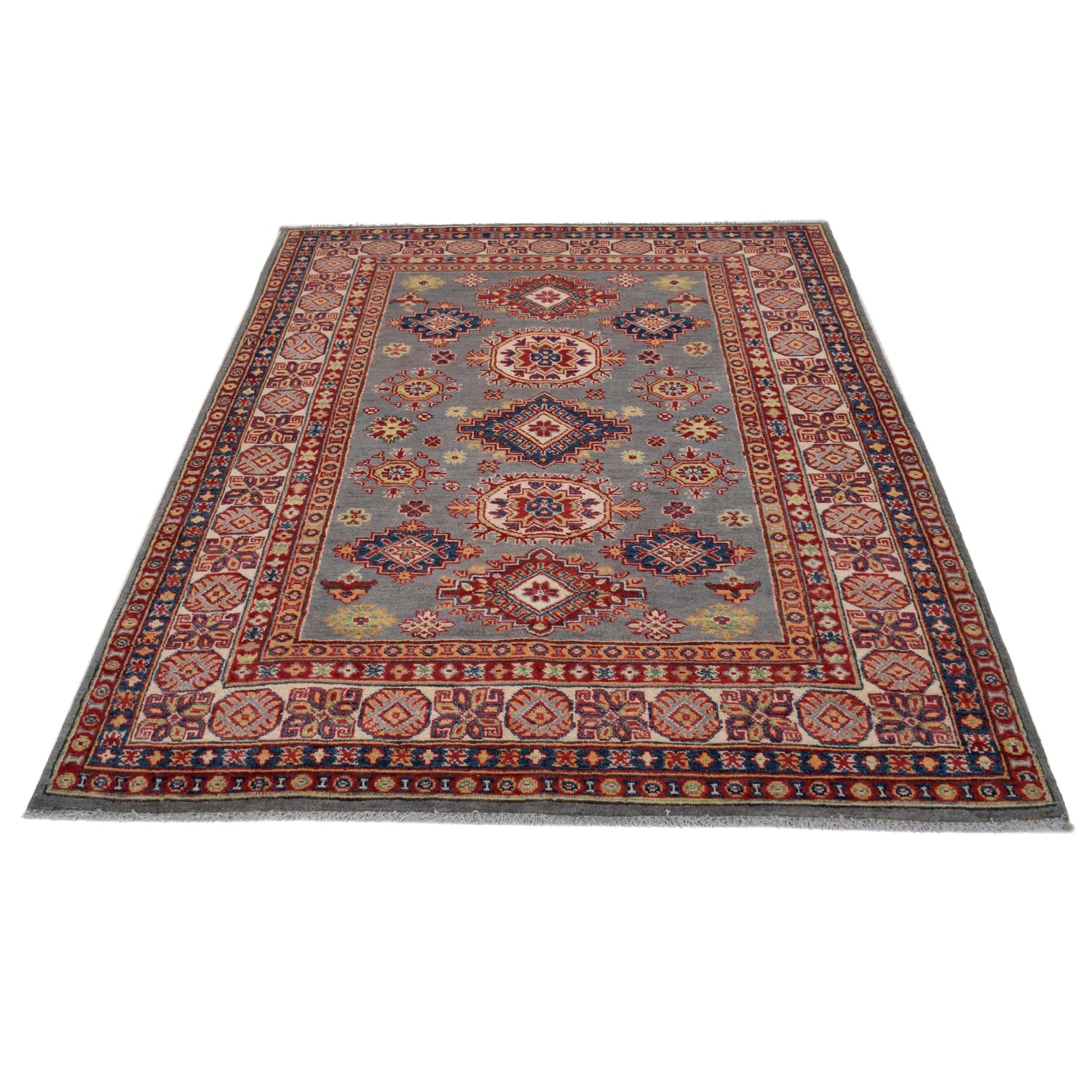 Hand knotted Kazak Rugs 4' 10" x 6' 6" ft / 148 x 198 cm - No. W34071