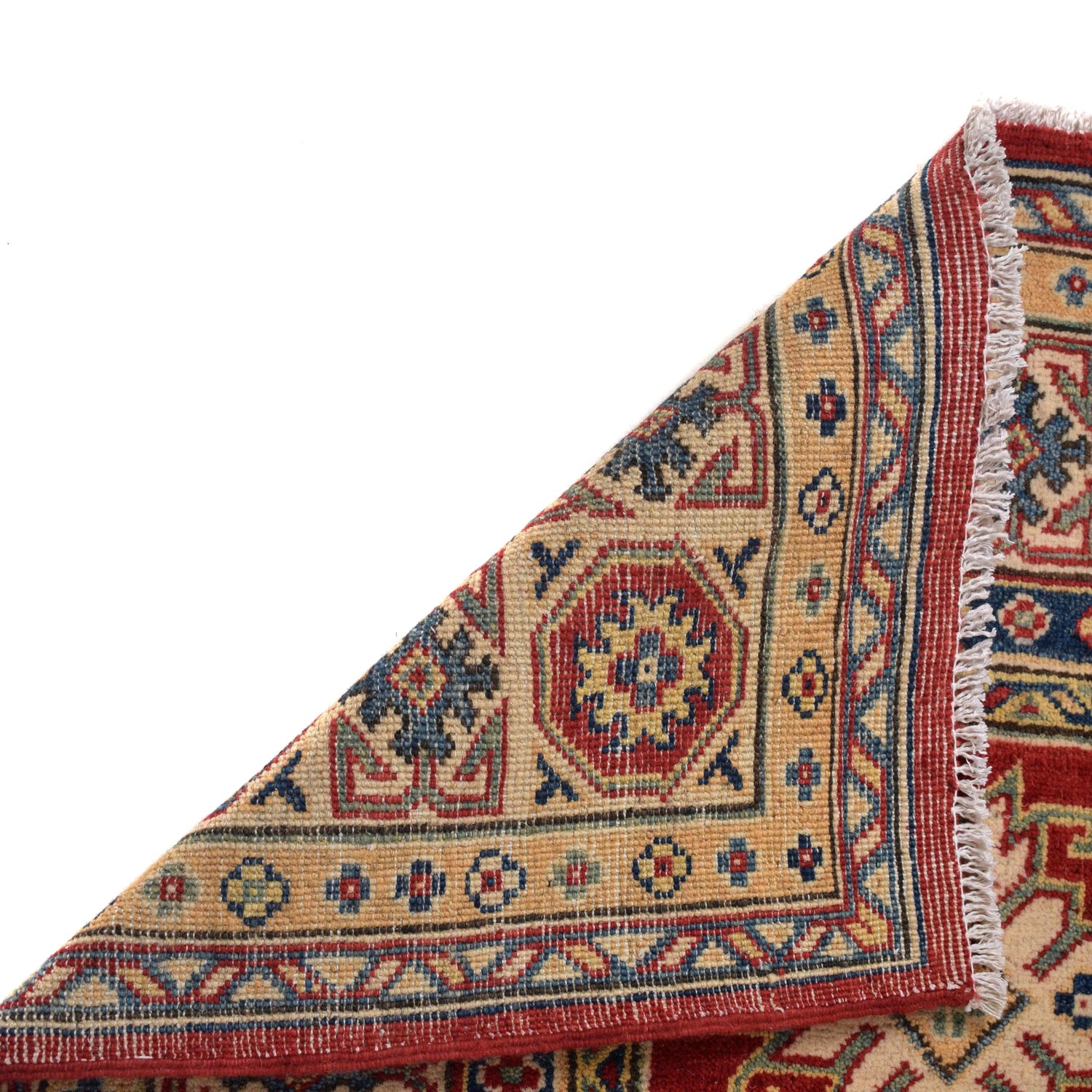 Hand knotted Kazak Carpet 5' 7" x 7' 7" ft / 169 x 232 cm - No. W34072