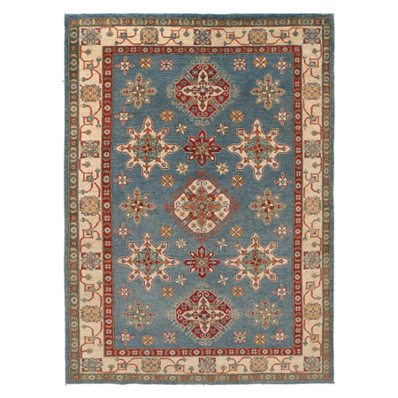 Hand knotted Kazak Rugs 6' 7" x 9' 3" ft / 200 x 283 cm - No. W34076