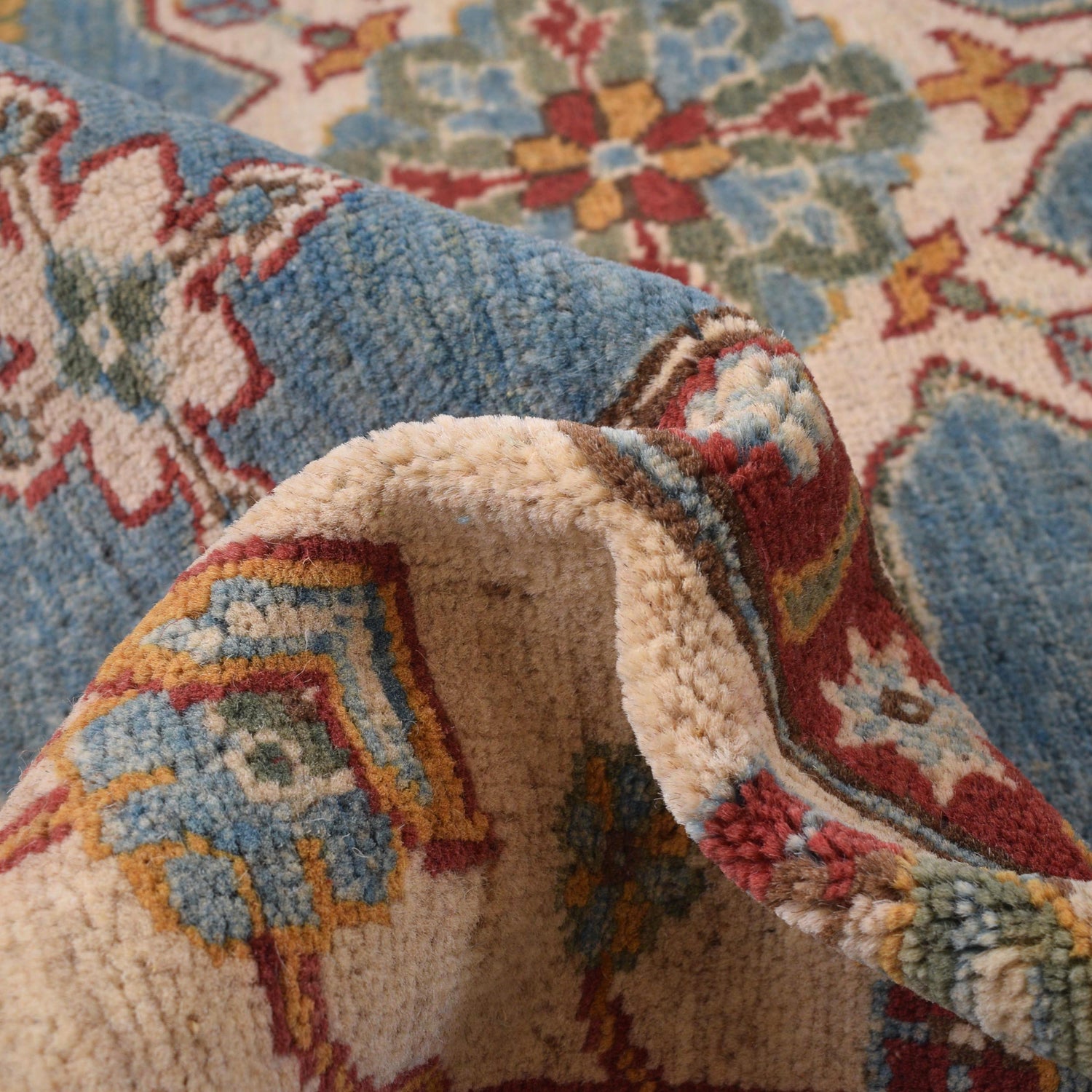 Hand knotted Kazak Rugs 6' 7" x 9' 3" ft / 200 x 283 cm - No. W34076