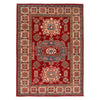 Red Kazak Rug 3' 10" x 5' 4" ft / 117 x 163 cm - No. W34077