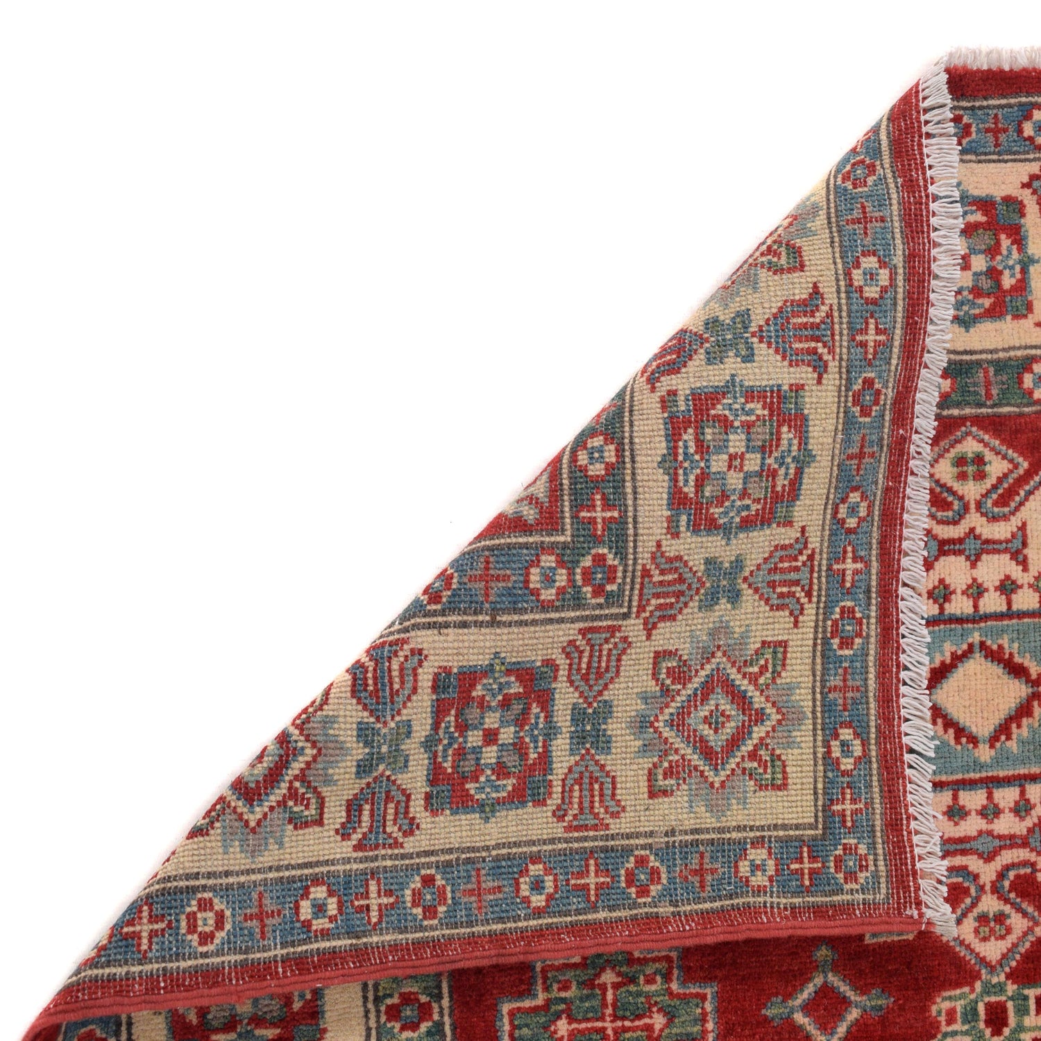 Red Kazak Rug 3' 10" x 5' 4" ft / 117 x 163 cm - No. W34077