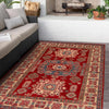 Red Kazak Rug 3' 10" x 5' 4" ft / 117 x 163 cm - No. W34077