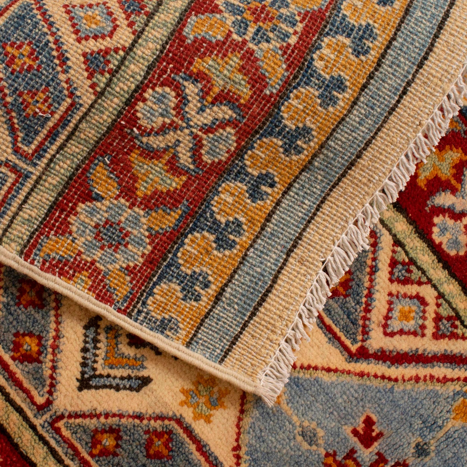 Hand Knotted Khurjeen Oriental Rug 4' 0" x 5' 11" ft / 121 x 179 cm - No. W34080