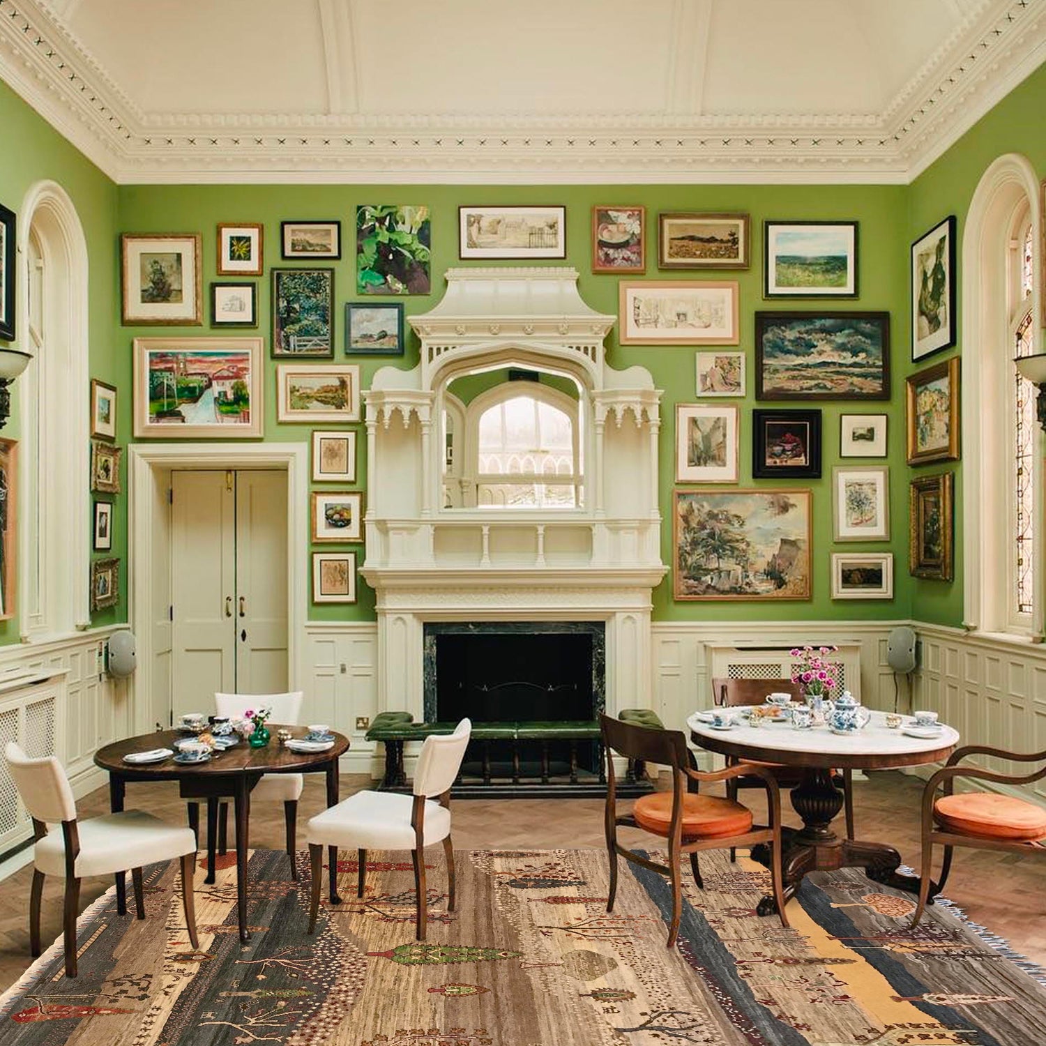 Tree Of Life Rug 5' 7" x 7' 10" ft / 169 x 238 cm - No. W34081