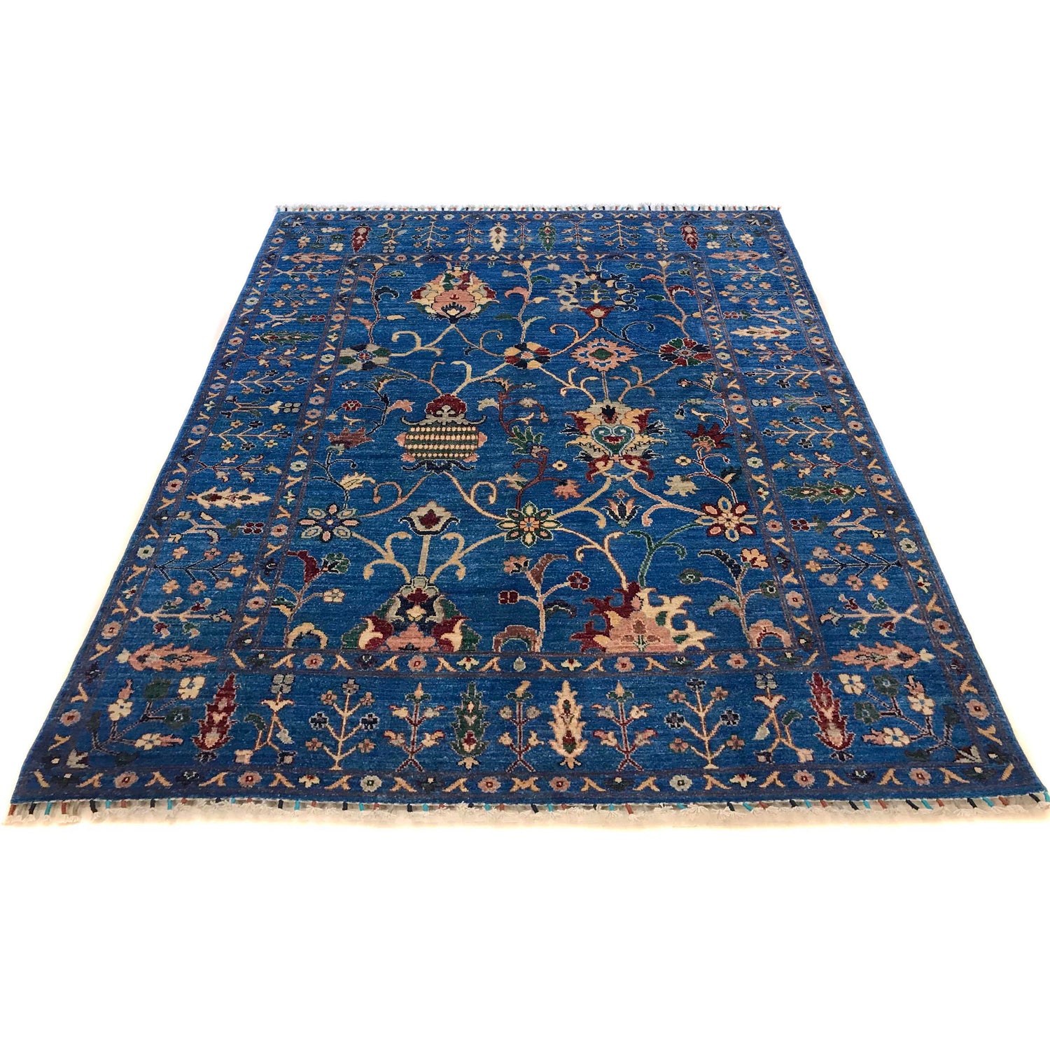 Hand Knotted Sultani Modern Rug 5' 6" x 7' 5" ft / 168 x 227 cm - No. W34082