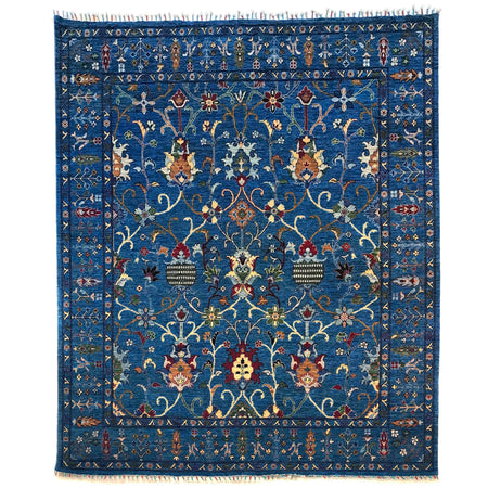Blue Color Sultani Rug 8' 3" x 9' 8" ft / 252 x 295 cm - No. W34083