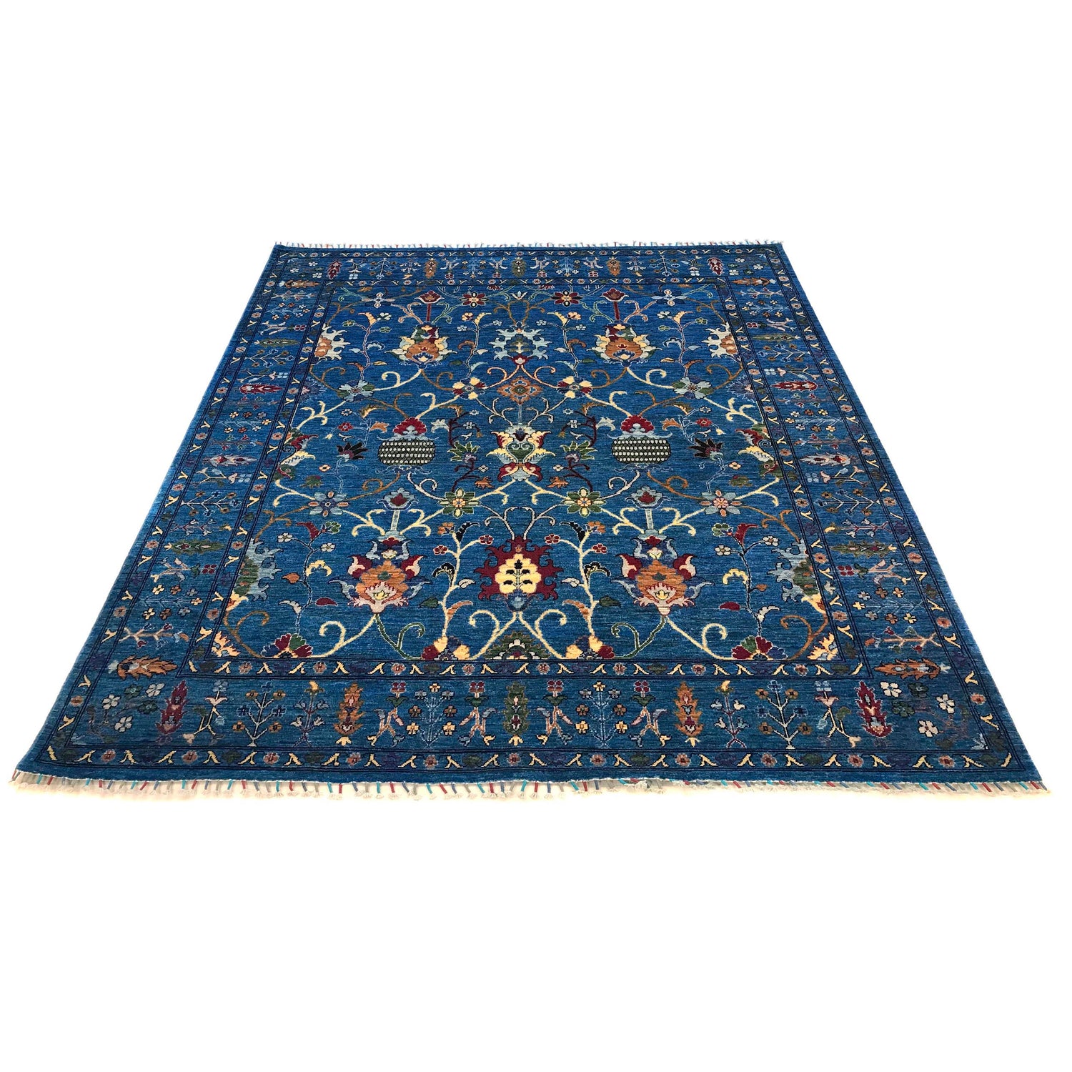 Blue Color Sultani Rug 8' 3" x 9' 8" ft / 252 x 295 cm - No. W34083