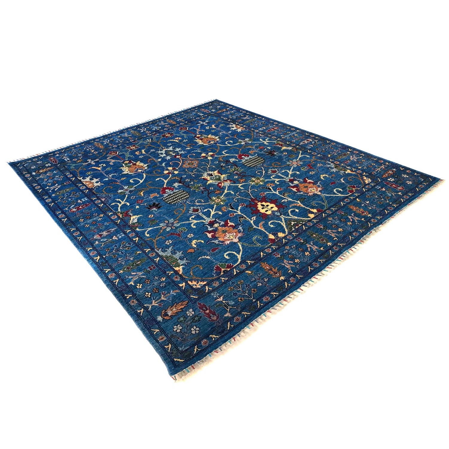 Blue Color Sultani Rug 8' 3" x 9' 8" ft / 252 x 295 cm - No. W34083