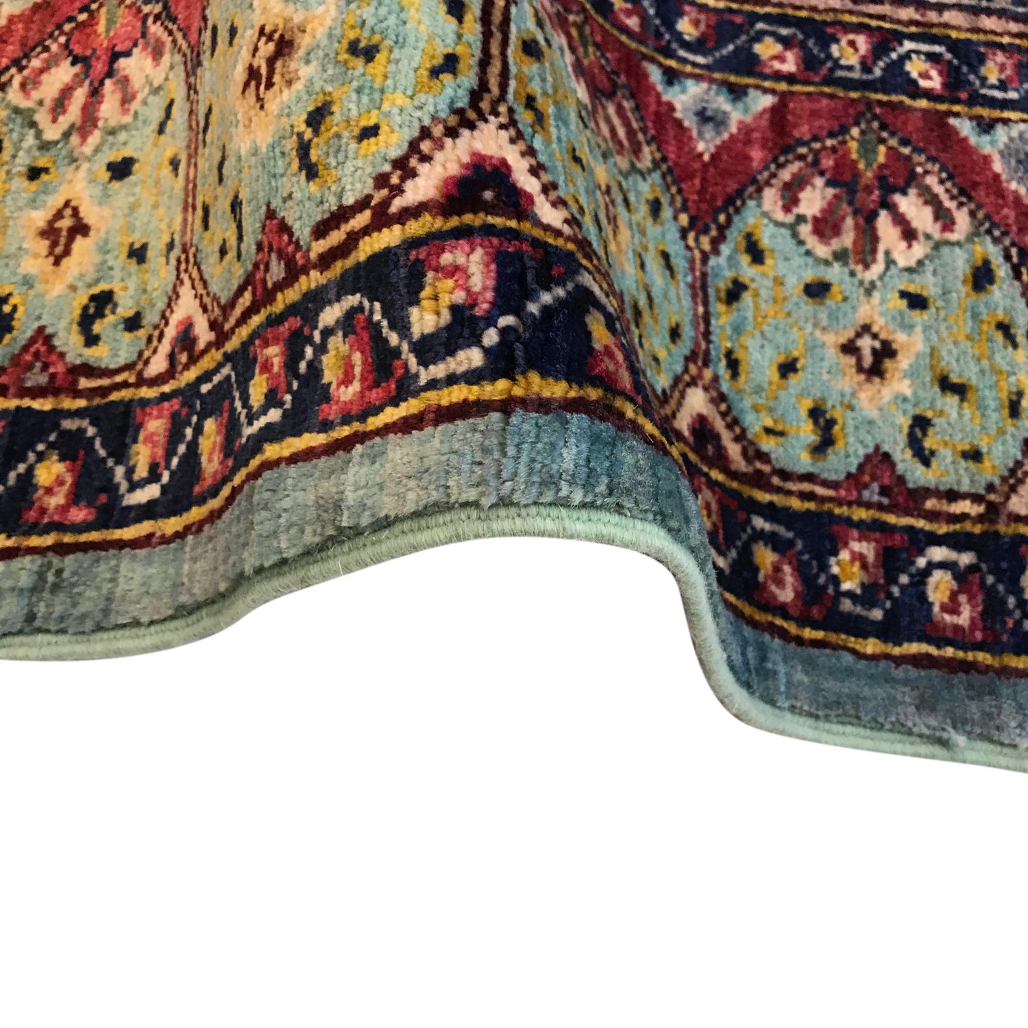 Oriental Mamluk Area Rug 6' 1" x 7' 10" ft / 186 x 239 cm - No. W34084