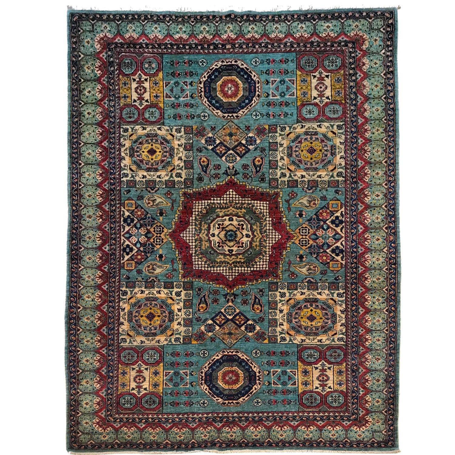 Fine Quality Mamluk Rug 5' 11" x 8' 6" ft / 181 x 259 cm - No. W34085