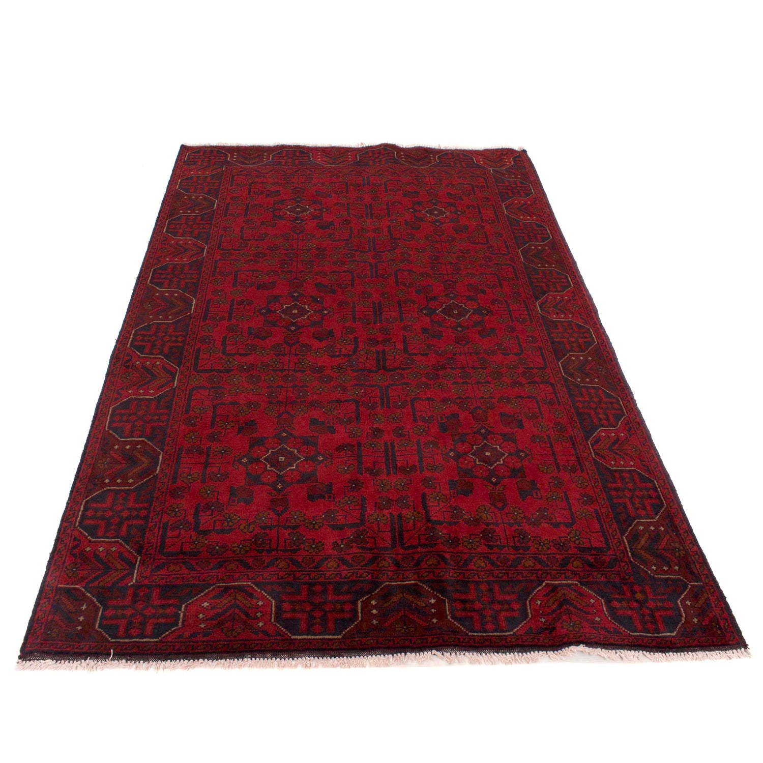 Afghan Khal Mohammadi Rug 4' 2" x 6' 5" ft / 128 x 196 cm - No. W34090