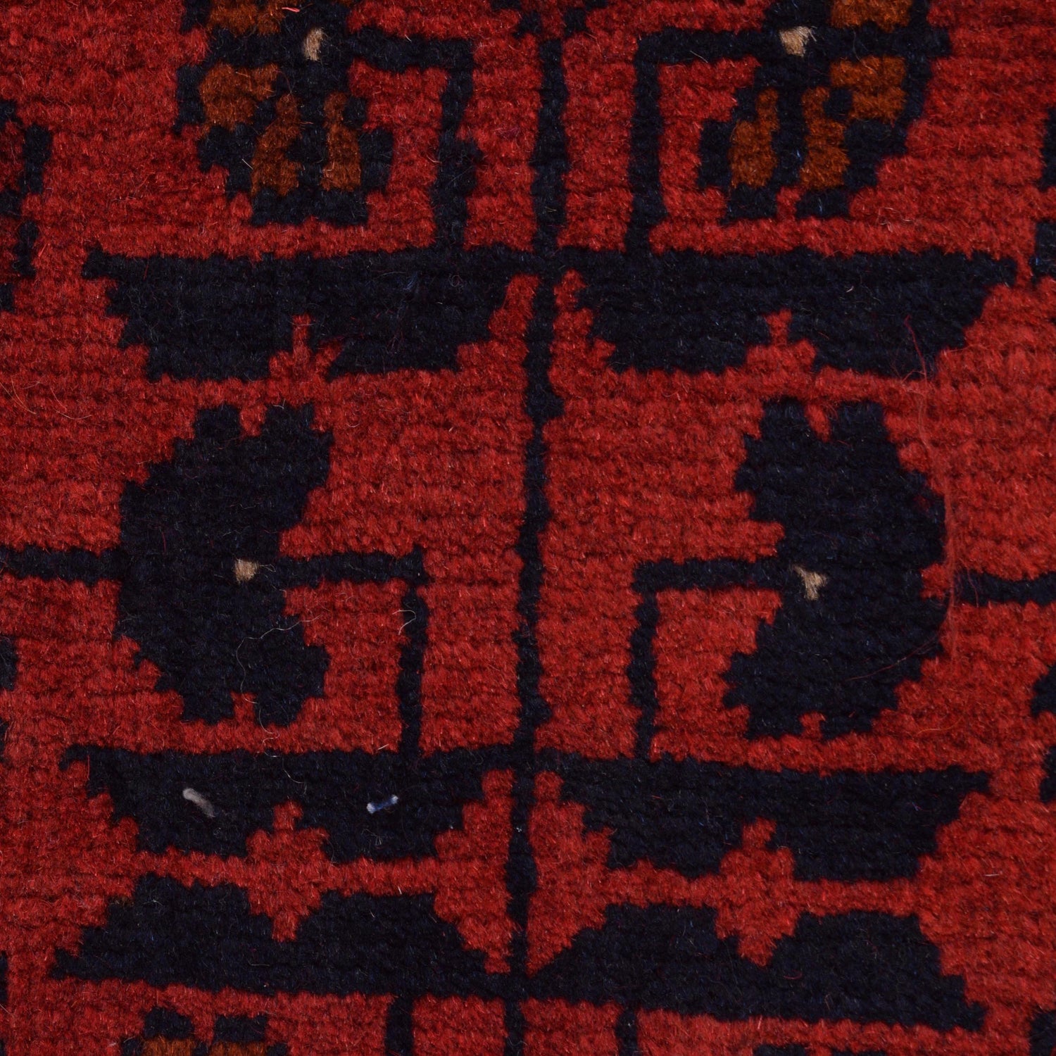 Red Color Afghan Area Runner Rug 2' 8" x 6' 0" ft / 81 x 183 cm - No. W34096