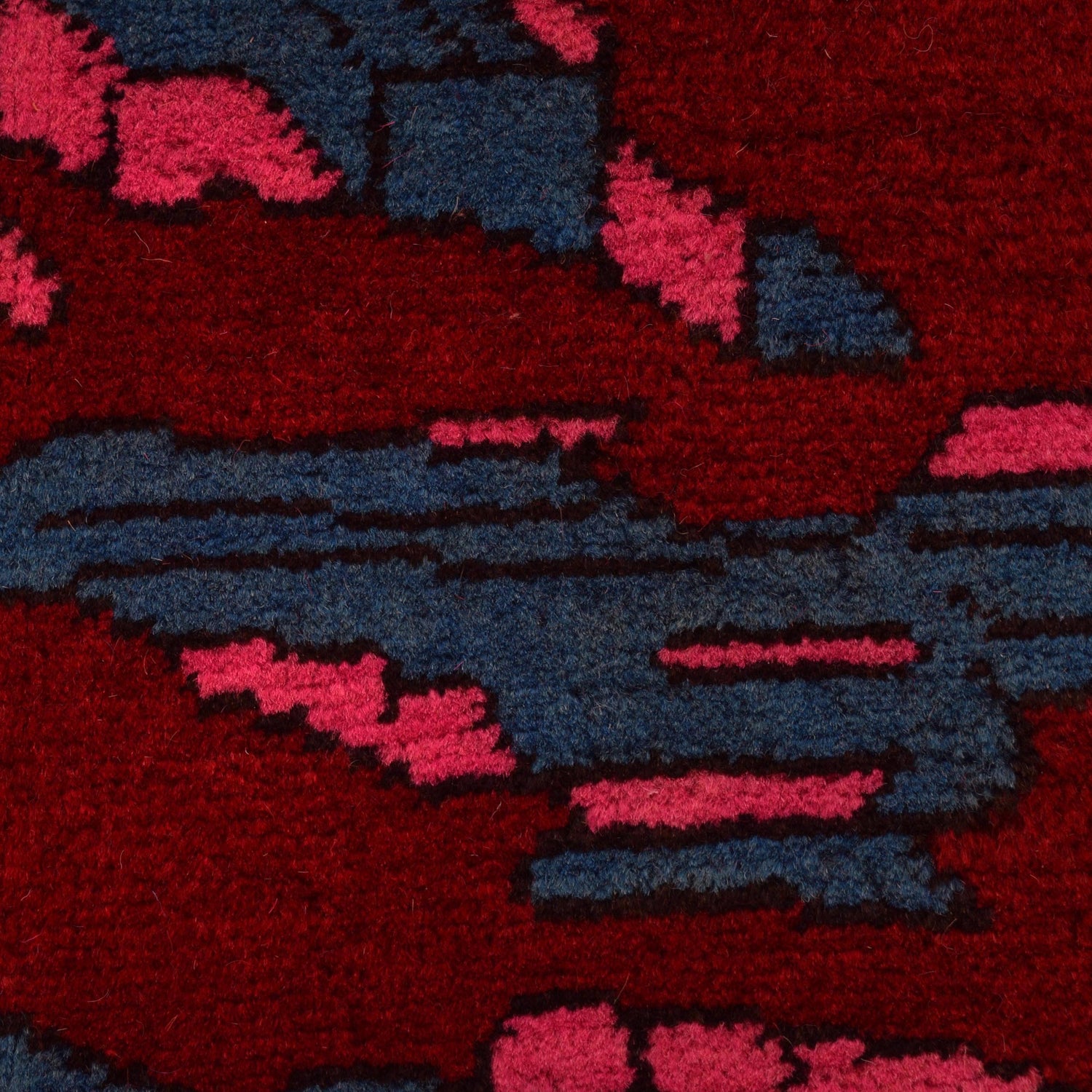 Handcrafted Afghan War Rug 4' 2" x 6' 2" ft / 127 x 187 cm - No. W34101