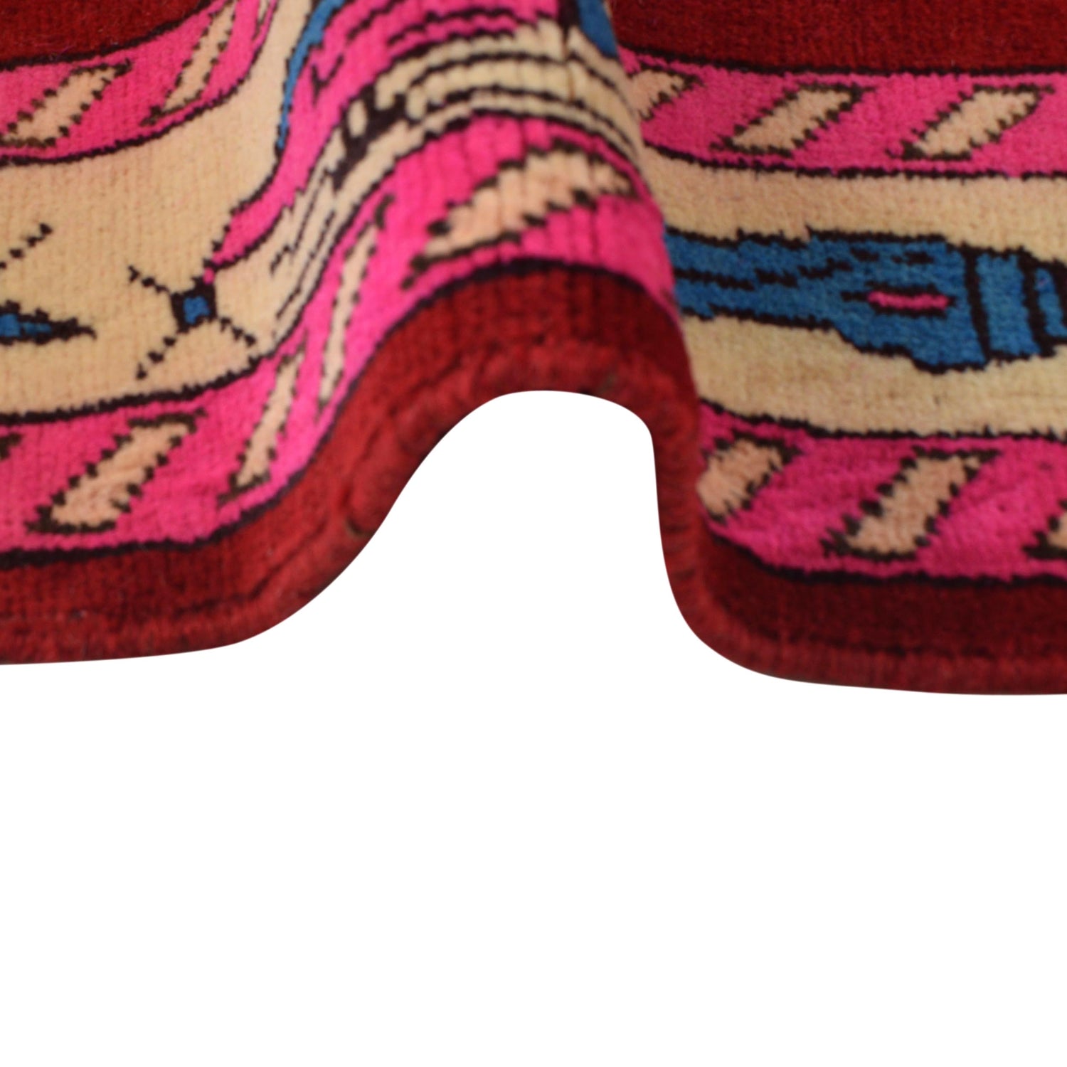 Handcrafted Afghan War Rug 4' 2" x 6' 2" ft / 127 x 187 cm - No. W34101