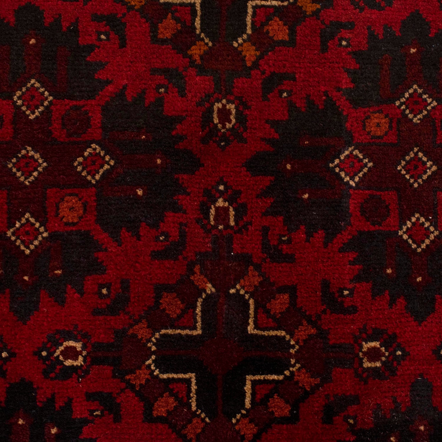 Red Color Khal Mohammadi Rug 3' 3" x 4' 11" ft / 98 x 150 cm - No. W34109