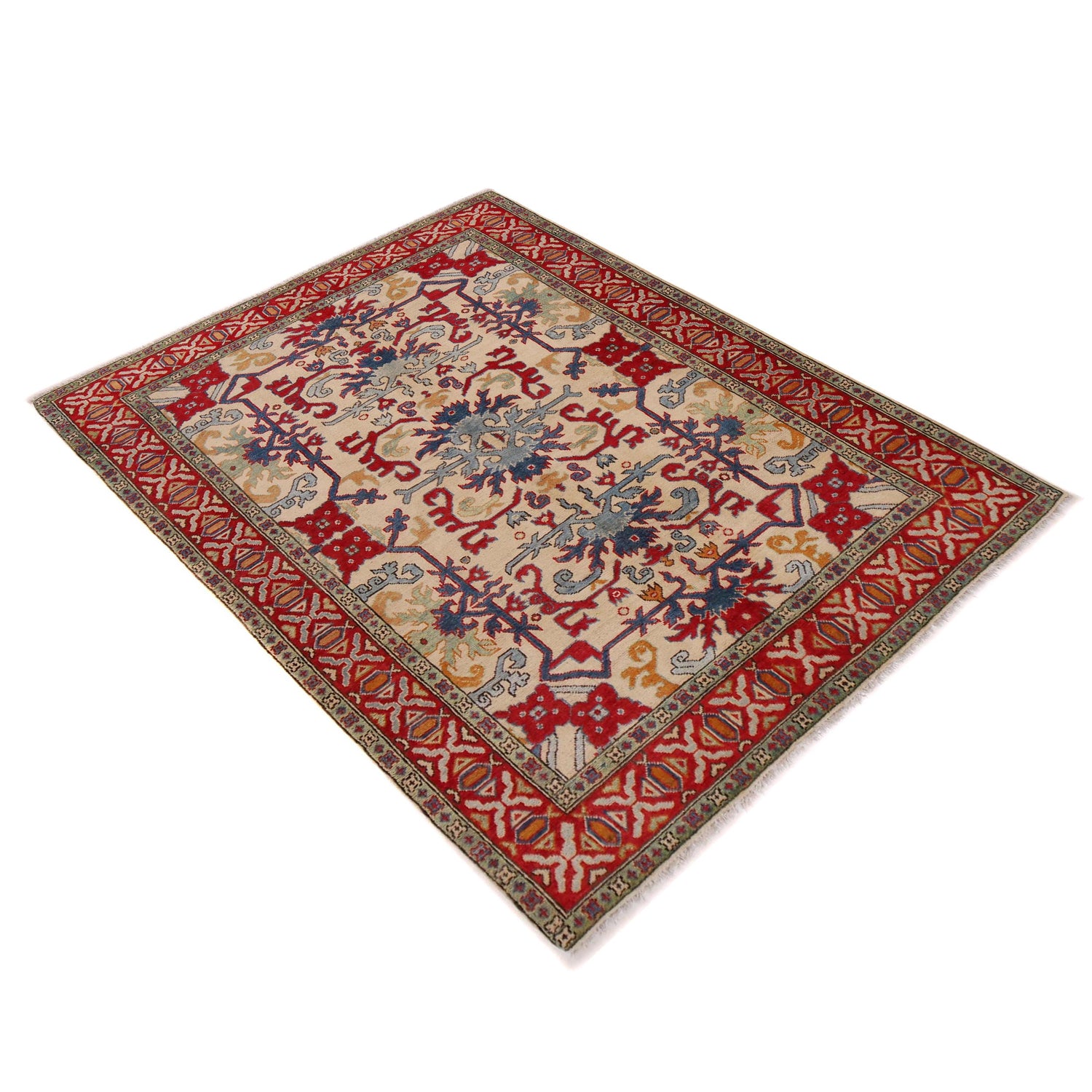 Oriental Mamluk Area Rug 5' 2" x 6' 8" ft / 158 x 204 cm - No. W34116