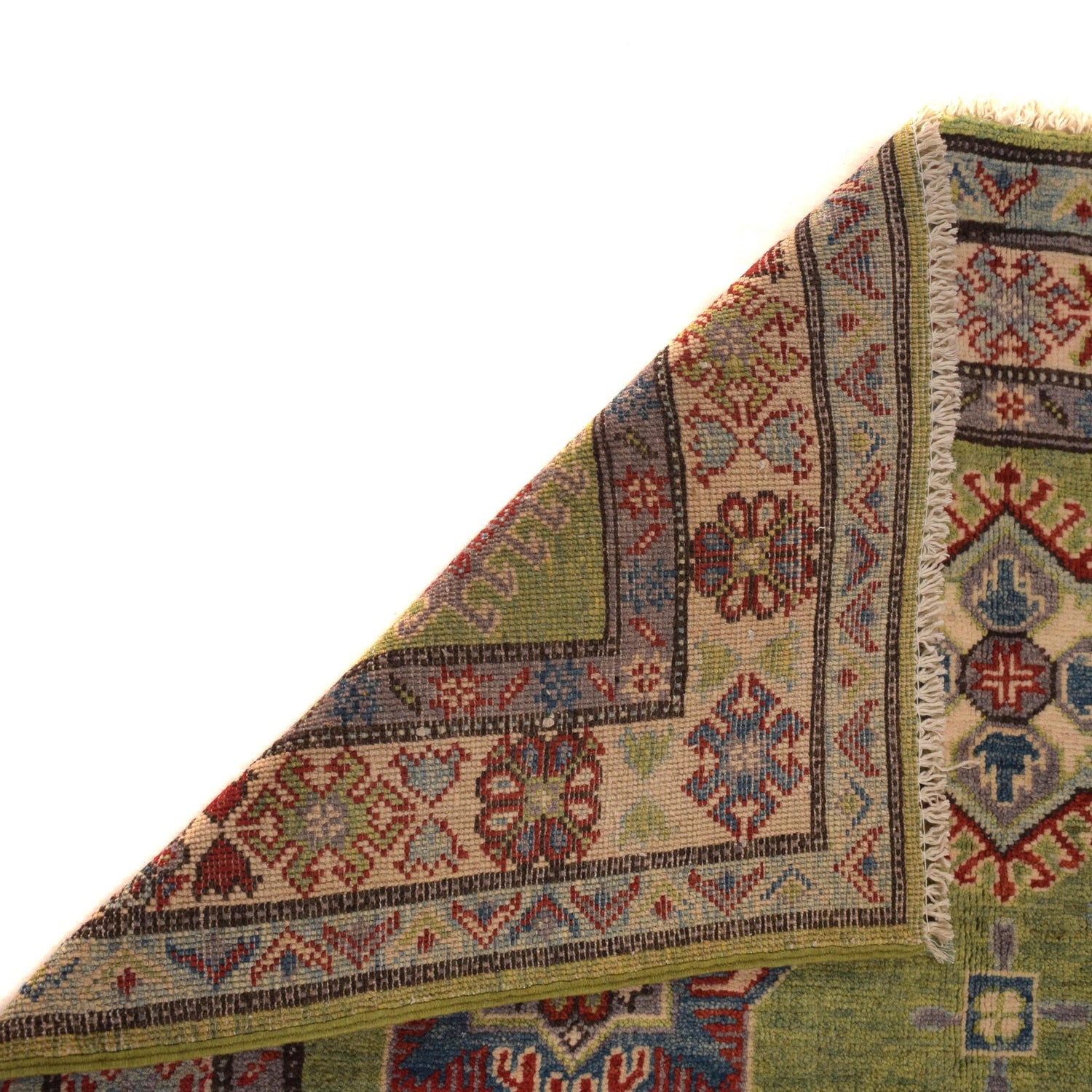 Hand Knotted Kazak Oriental Rug 3' 10" x 5' 10" ft / 116 x 178 cm - No. W34117